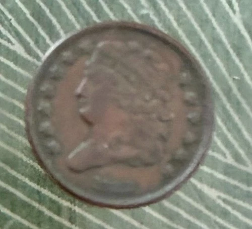 1832-P Half Cent — photo from the most recent tracked eBay sale
