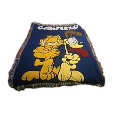 Garfield Throw Blanket 100% High Bulk Acrylic Northwest Company MADE IN USA