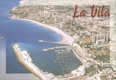 La Vila Joiosa Costa Blanca Spanien Luftaufnahme modern Foto Postkarte