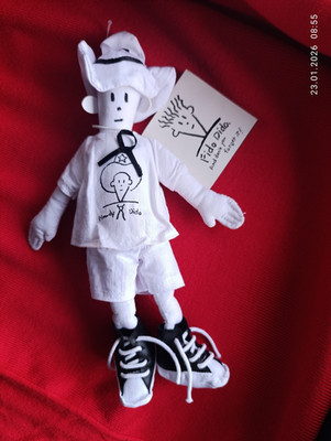 RARE Vintage Fido Dido 7UP Plush Rag Doll - Collectible Stuffed Toy w/ Tag, Perf