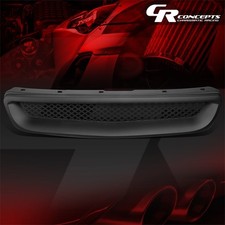 Type-r Black Mesh Front Bumper Hood Grille Grill For 96-98 Honda Civic Ek 24 Dr