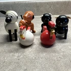 LOT of 6 Vintage Fisher-Price Little People Farm Animals 1970s
