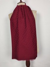 FENDI genuine vintage silk Pink Cashmere wrap shawl winter scarf scarves