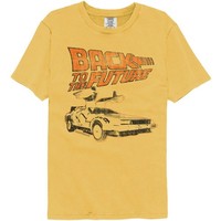 Back To The Future Mustard Herren T-Shirt Kurzarm Regular Baumwolle Rundhals