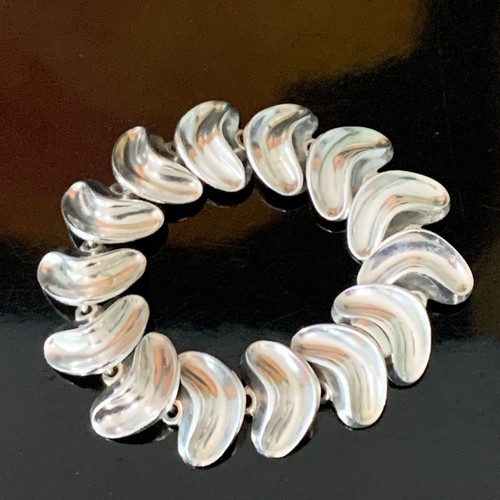 MCM Vagn Aage Hemmingsen/Anton Michelsen Denmark Sterling Silver Bracelet 60 G - Picture 14 of 16