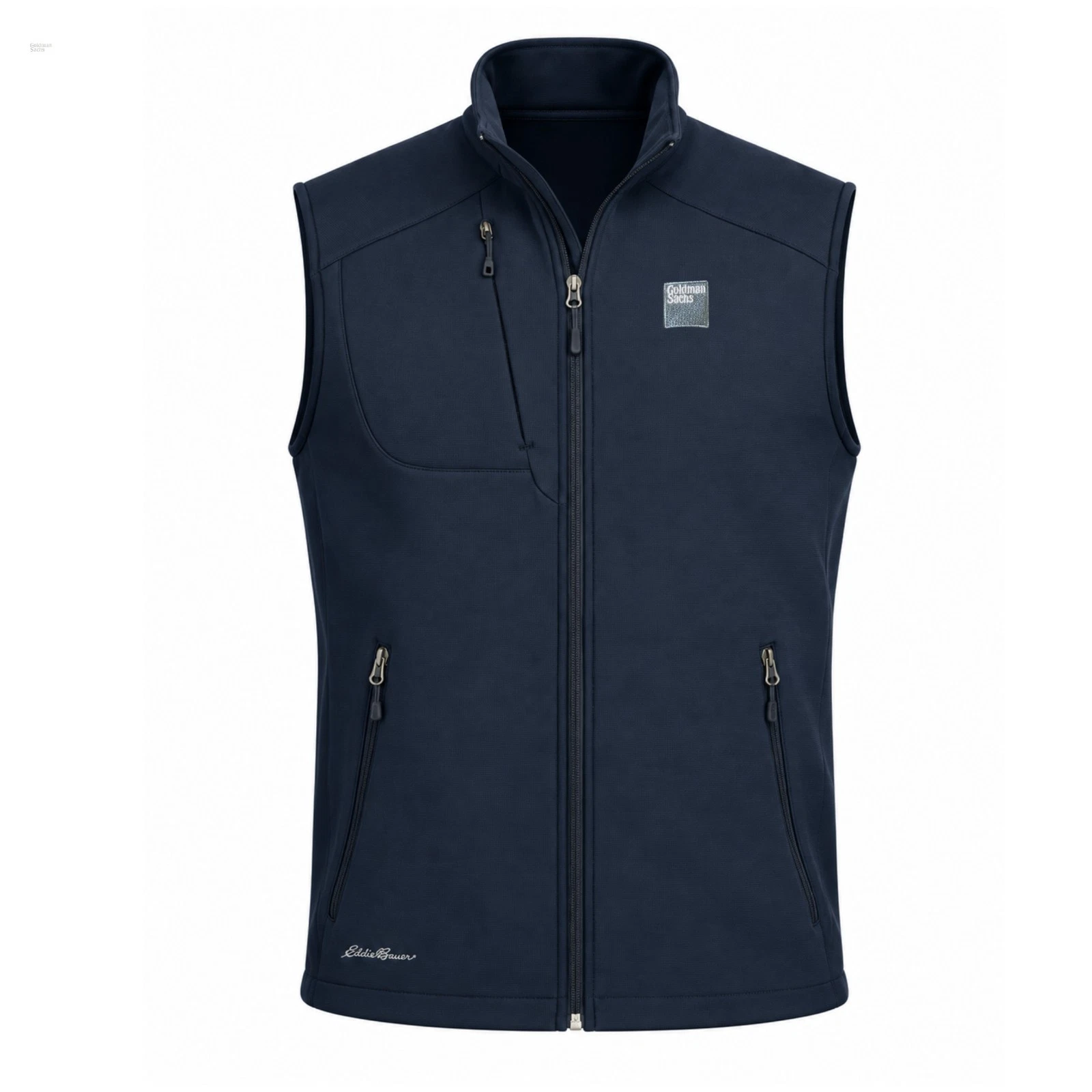 RARE Logo NWT 100% Goldman Sachs Deluxe Banker Vest / Gilet Navy M - product detail image 1
