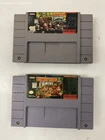 donkey Kong country 1 and 2 Super Nintendo Entertainment System (SNES). untested