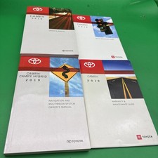 2019 Toyota Camry Owners Manual Free shipping