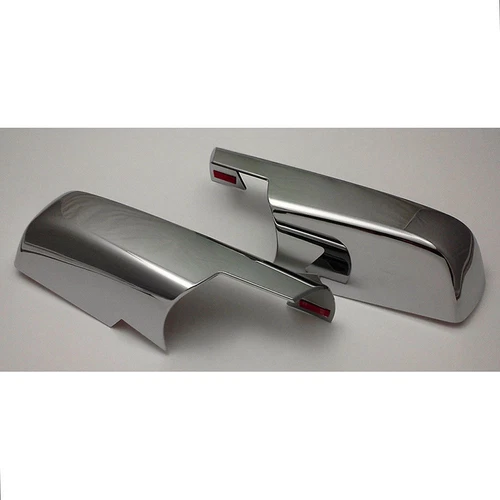 Lower Half Mirror Covers for 2014-2018 Chevy Silverado 1500[Chrome]