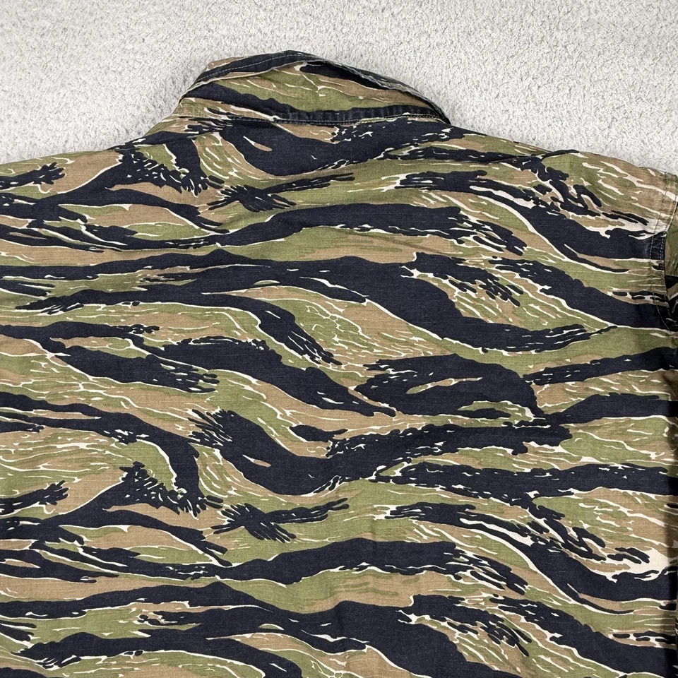 Propper Jacket Mens 2XL Tiger Stripe Camo BDU Combat Shirt Ripstop - Image 4 of 4