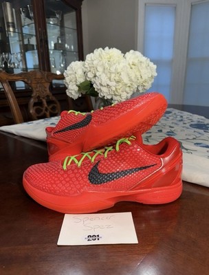 Nike Kobe 6 Protro Reverse Grinch Bright Crimson Black FV4921-600 (2023) Size 16