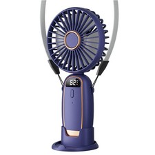 Mini Portable Handheld Fan Quiet USB Rechargeable Cooling Fan 3H Up W/ Lanyard