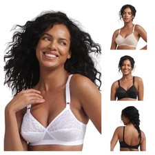 Playtex Cross Your Heart Bra Non-Wired Non-Padded Lingerie Wireless Comfy P0165