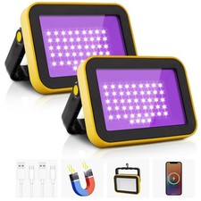 CREPOW Rechargeable LED Black Light, Battery ...
