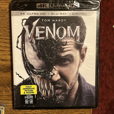 Venom Tom Hardy (4K Ultra H+ Blu-ray + Digital) new SEALED 