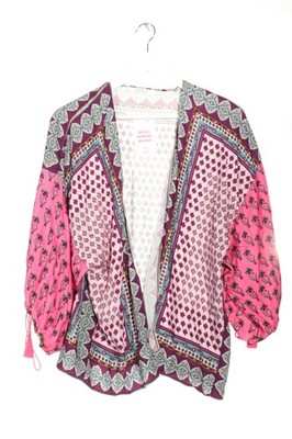 PROMOD Strandbekleidung Damen Bademode pink-hellgrau-lila Casual-Look