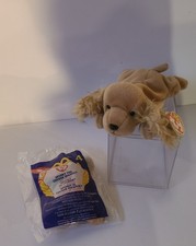 Ty Beanie Baby Spunky The Cocker Spaniel From Retired W/ McDonald  s Tiny New