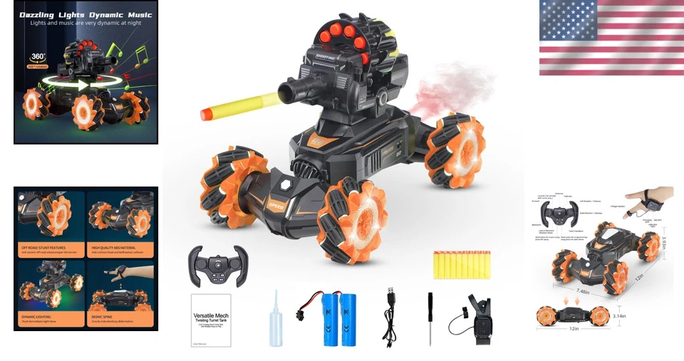 Dual Control Mode RC Car with Soft Bullets & Water Bomb - Image 2 of 4