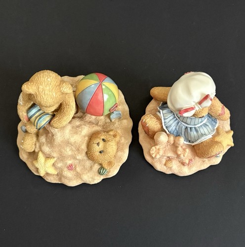 2 Cherished Teddies Figurines Forever Friends & Room In My Sand Castle For You - Picture 5 of 17