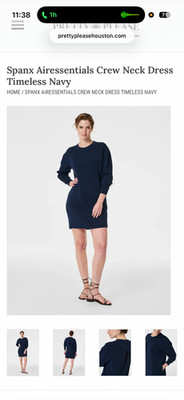 Spanx, air essentials, crewneck sweatshirt dress s