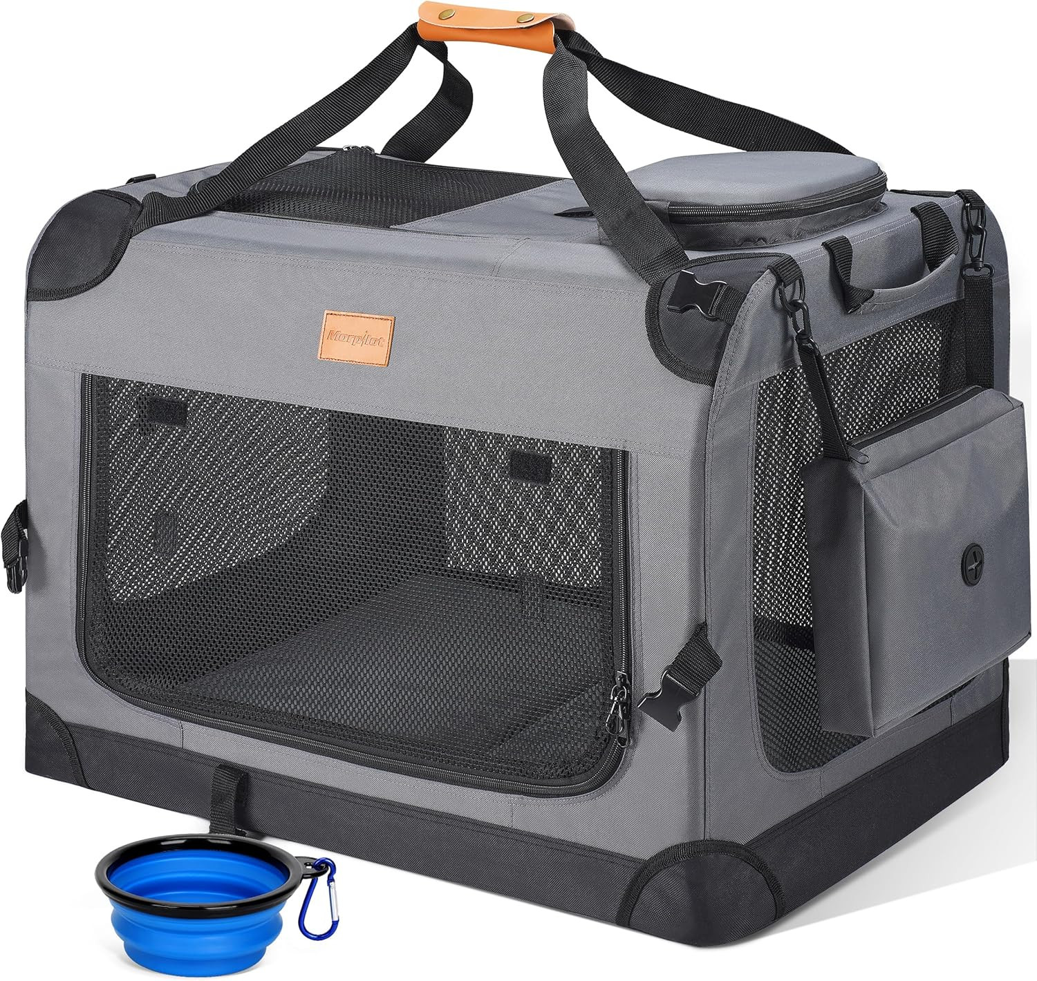 Trasportino Cane XL 81x58x58cm - Borsa Pieghevole con Materasso Soft