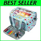 Portable Knitting Tote with Grommets - Organize Yarn and Tools Effortlessly