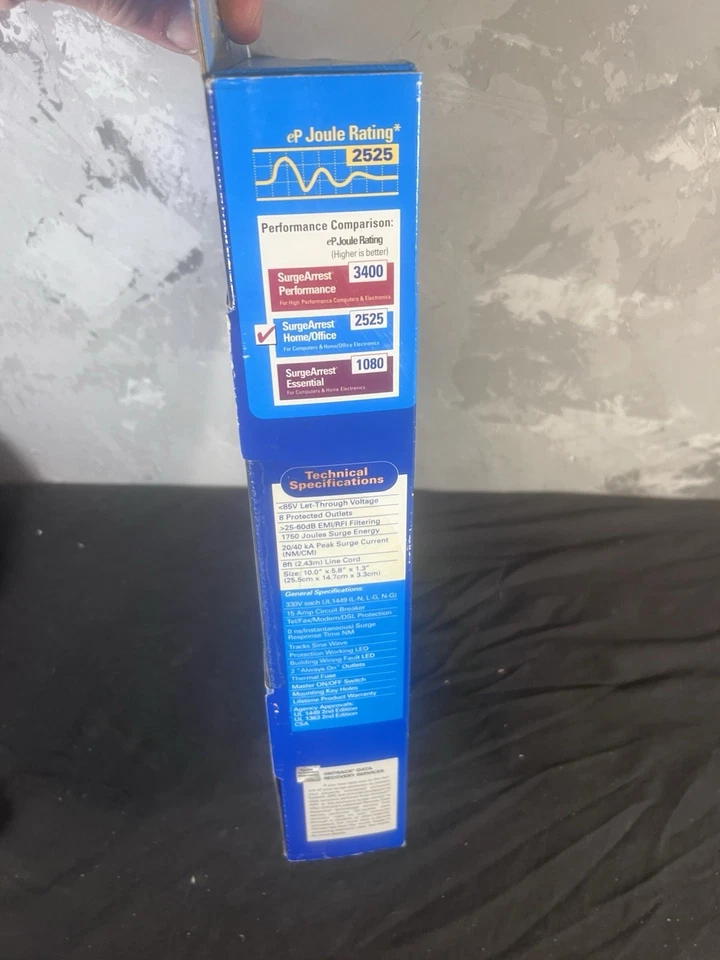 APC SurgeArrest Home/Office Surge Protector - 8 Outlets + Phone/Modem - Image 4 of 4