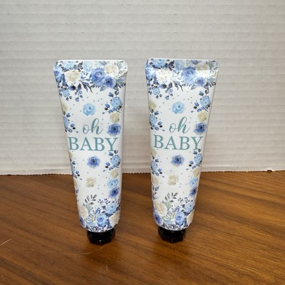 Oh Baby  Travel Size Baby Boy Gender Reveal Moisturizer Hand Cream 1 oz 2pk