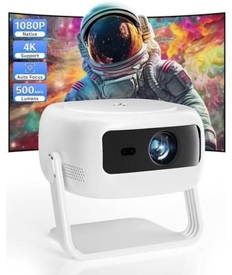 XIAPIPRO 400ANSI 1080P Full HD Projector | WiFi & Bluetooth | Home Theater HDMI