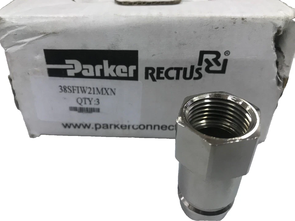 Parker Rectus Series 38 Quick Coupler set 38KBAW21MPN + 38SFIW21MXN G1/2 - Image 2 of 4