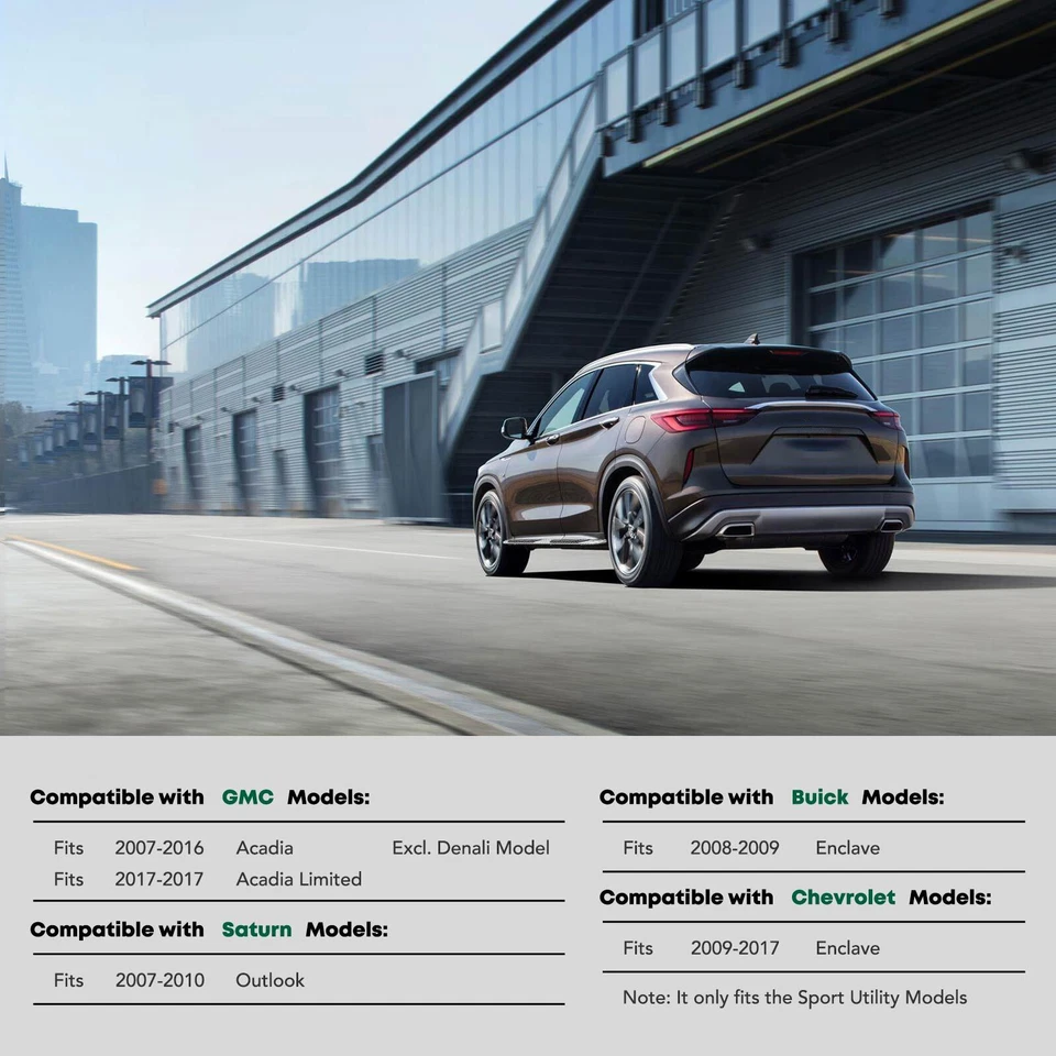 5.5" Aluminum Running Boards for Chevy Traverse 09-17 GMC Acadia Buick Enclave - Image 2 of 4