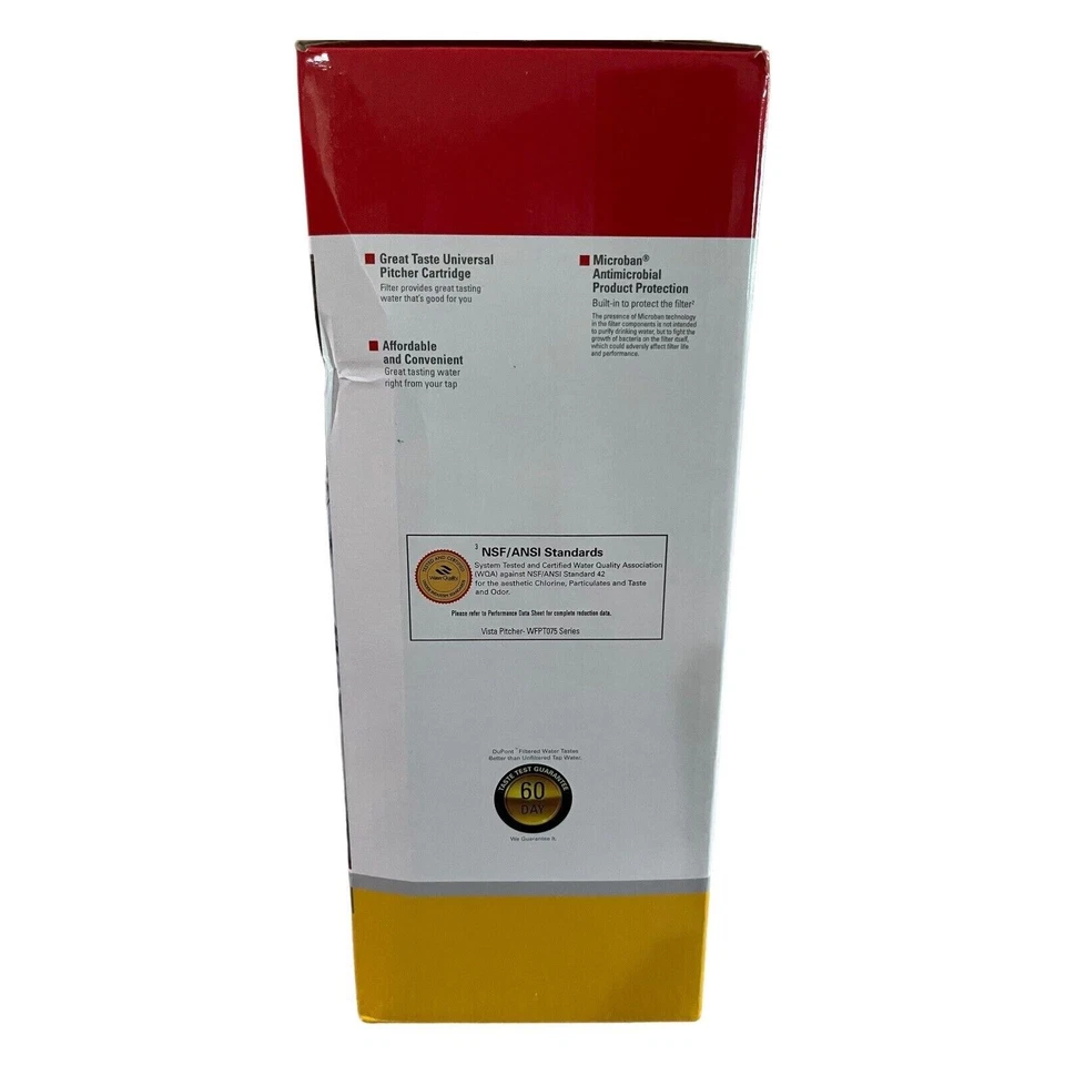 Dupont Vista Water Pitcher W/ 40 Gallon Filter Cartridge + 2 Extra Cartridges - Image 2 of 4