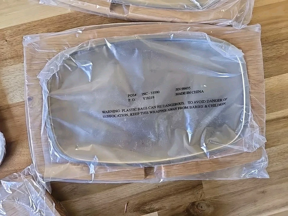 Beautiful Red Oak Serving Tray Set With Matching Tongs - Image 2 of 4