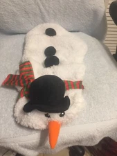 Dog Pet Snowman Costume Size Medium Neck 12-15" Back Length 14-17" Girth 19-22"