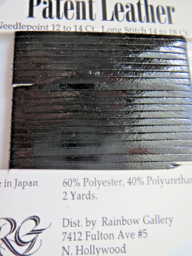 Rainbow Gallery ~ Patent Leather ~ 4 pc Lot Thread~ PL1 Black PVC~Santa's Boots - Picture 2 of 3