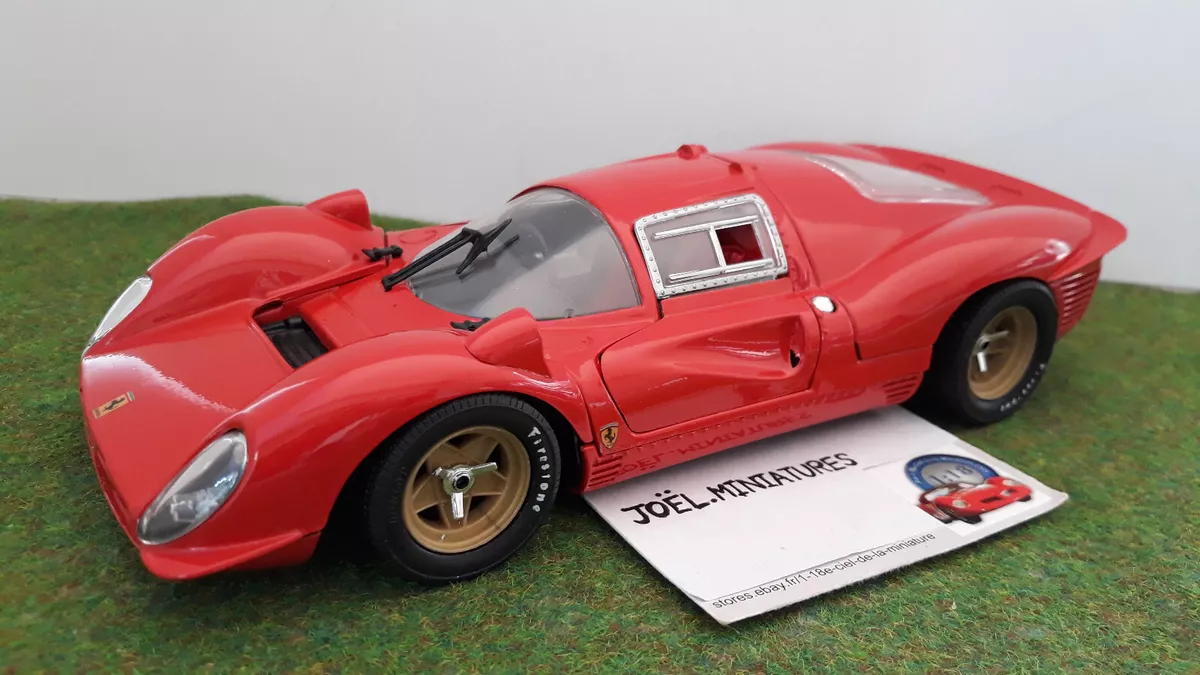 FERRARI 330 P4 COUPE STREET rouge 1/18 JOUEF EVOLUTION voiture miniature  collect