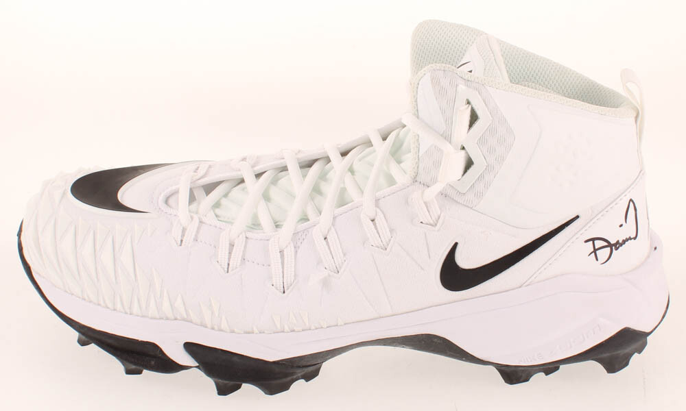 DANIEL JONES SIGNED NIKE FOOTBALL CLEAT SHOE SNEAKER JSA AUTO COA