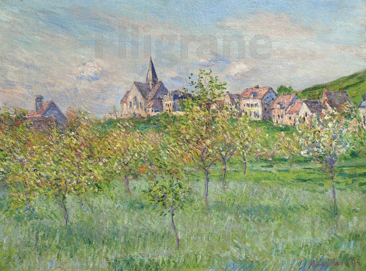 Tableau Monet Giverny 40x60cm pour habiller un mur vide avec élégance