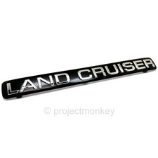 Oem Toyota Land Cruiser J100 Rear Swing Door Land Cruiser Emblem Short Version