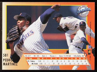 Pedro Martinez San Diego Padres 1994 Ultra Rookie | eBay