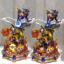 WarGreymon X Metal Garurumon Resin Model Painted Statue In Stock Dimension Power