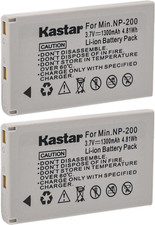 NP-200 Lithium-Ion Replacement Battery 2 Packs for Konica Minolta Dimage X, Ko