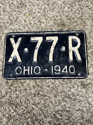 1940 Ohio Nummernschild X•77•R