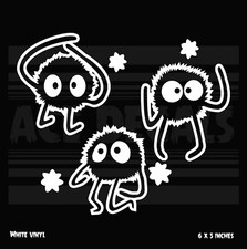 Spirited Away -  Soot balls- Ghibli - Anime - vinyl decal sticker