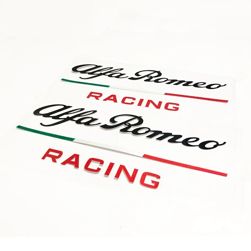 2pcs For Alfa Romeo Racing Car Whole Body Sticker White Giulia Giulietta 159 156 Foto 2 de 3
