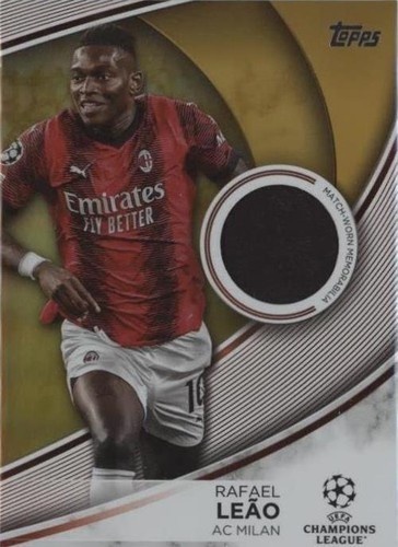 2023-24 Topps Museum Collection AC Milan Rafael Leao Auto Gold