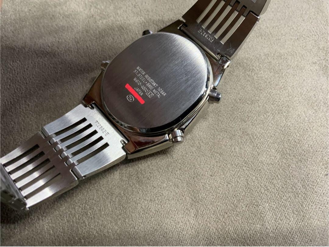 希少ALBA SEIKO AKA W670-4000 ガンメタ　稼働品 ALBA SEIKO AKA W670-4000 ガンメタ 電池新品 稼働品