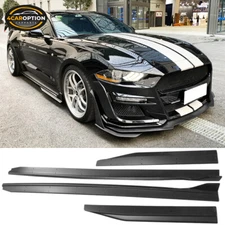 Fits 15-23 Ford Mustang GT500 Style Side Skirt Rocker Panel Extension Lip PP