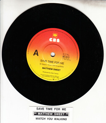 MATTHEW SWEET Save Time For Me 7'' 45 rpm vinyl record NEW + juke box title strip