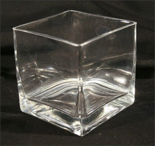 Deko-Blumentöpfe & -Vasen aus Glas fürs Wohnzimmer Quadrat